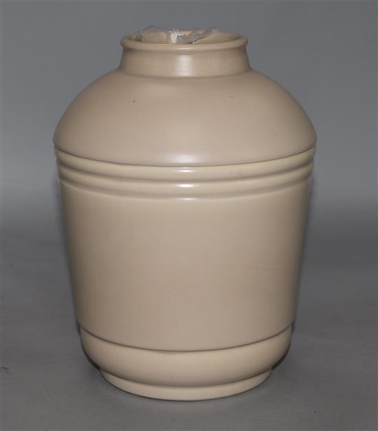 A Susie Cooper Art Deco pottery vase, 8.5in.